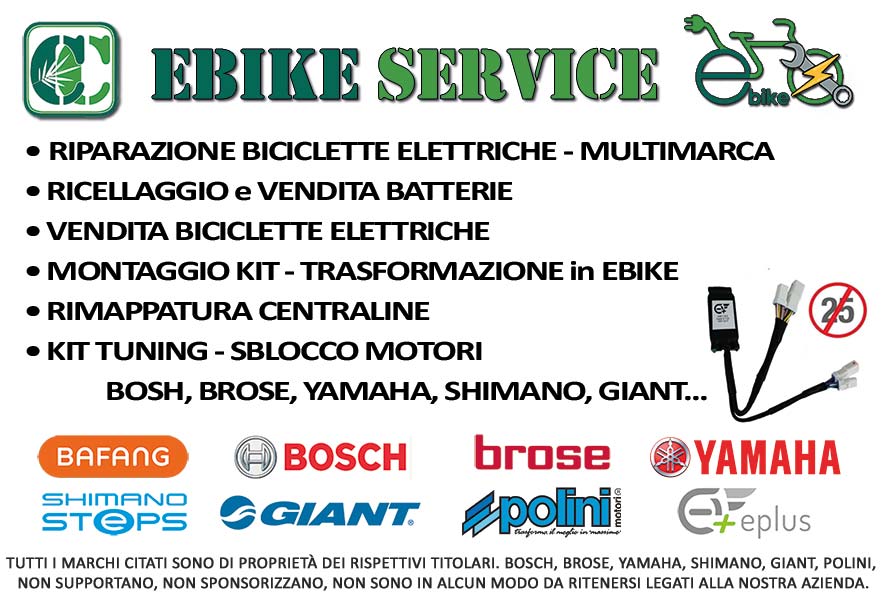 E-Bike SERVICE - Carrus Cicli Savona